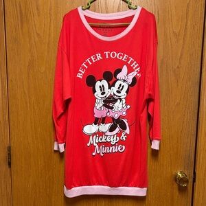 Red Disney Character Jammie Shirt